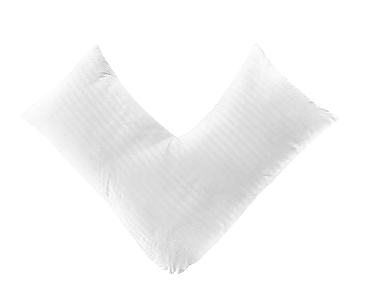 Brushed Microfibre Embossed Stripe Orthopaedic V Shaped Pillow with Case or V Pillow Case Only | Night Zone