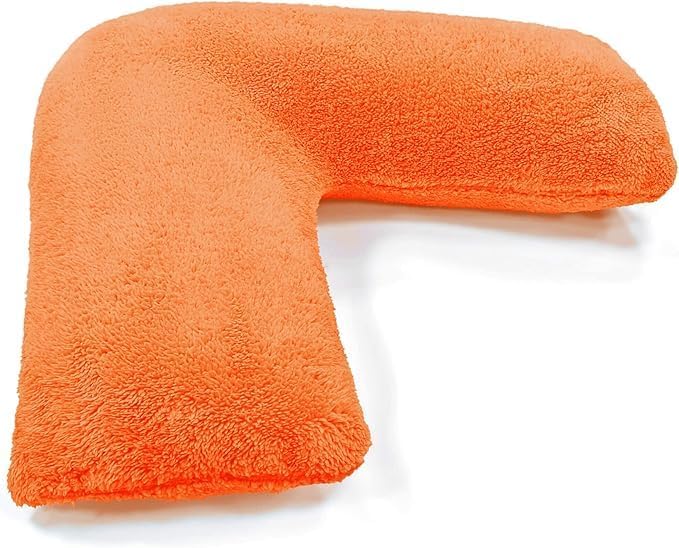 Teddy Bear Fleece V Shaped Pillow with Case or V Pillowcase Only – Soft Support Cushion | Night Zone