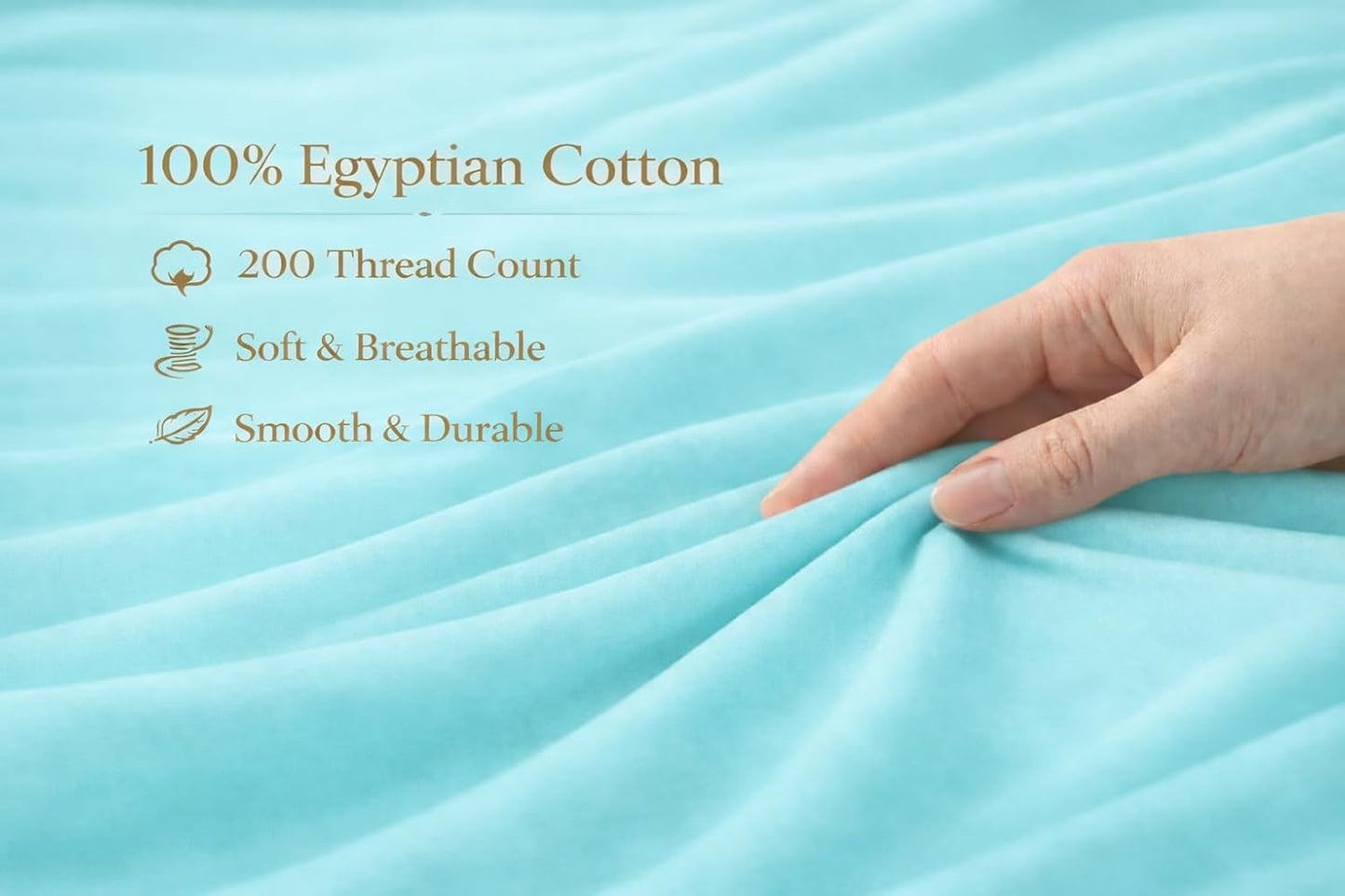 Flat Sheet 100% Egyptian Cotton 200 Thread Count Hotel Quality