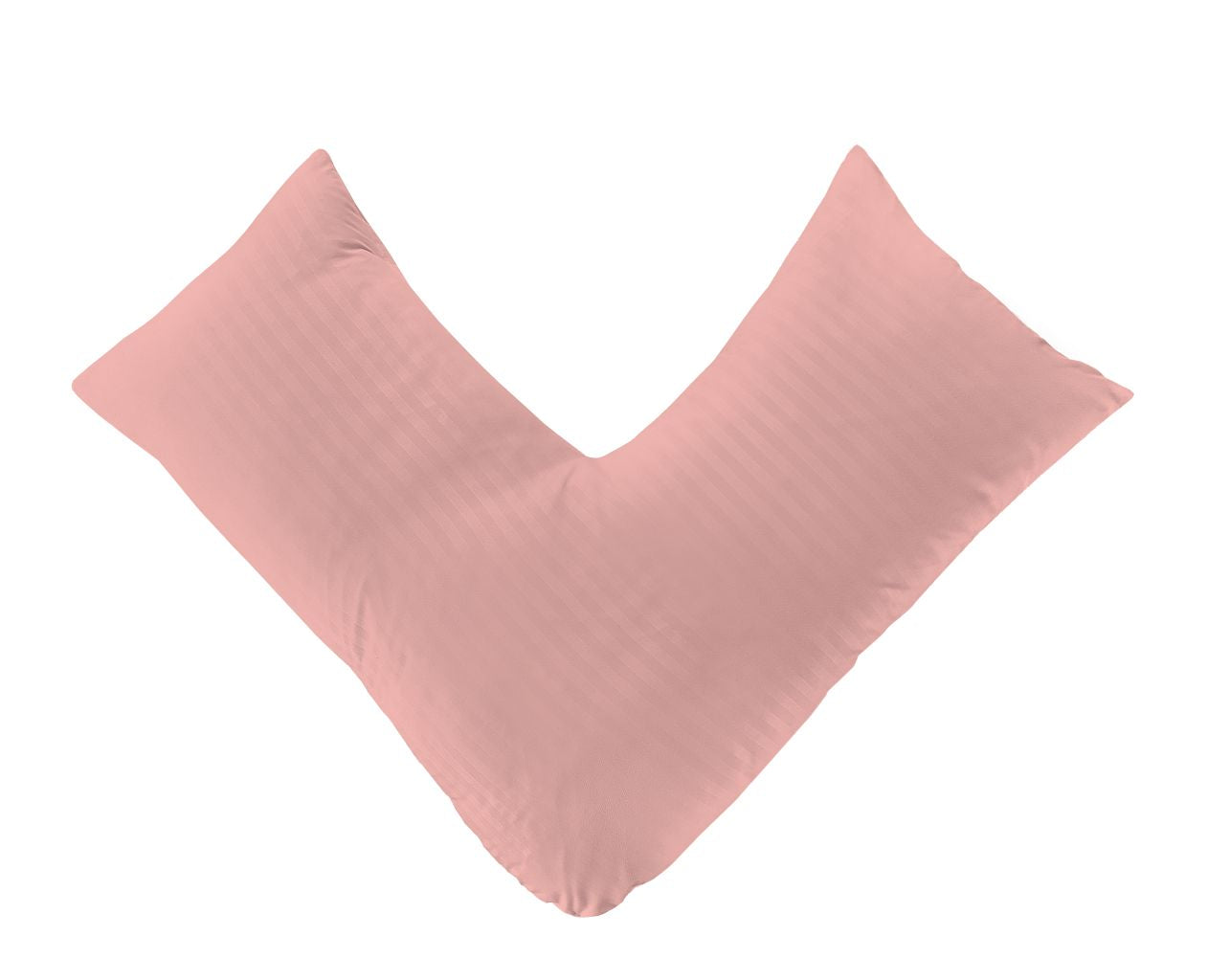 Brushed Microfibre Embossed Stripe Orthopaedic V Shaped Pillow with Case or V Pillow Case Only | Night Zone