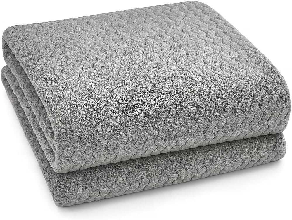 Wave Flannel Fleece Throw Blanket – Ultra Soft Warm Sofa & Bed Throw | Night Zone