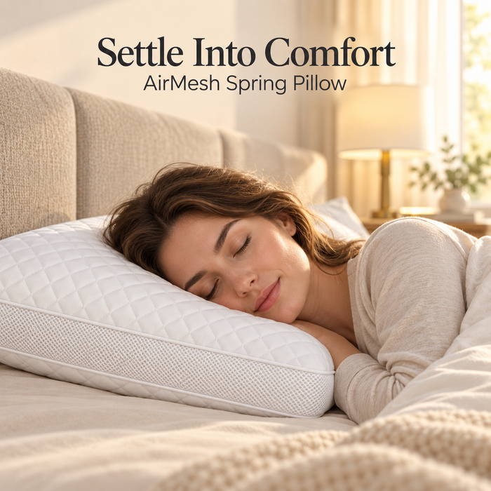AirMesh Spring Pillow – Pocket Sprung Breathable Soft Fibre Pillow | Night Zone