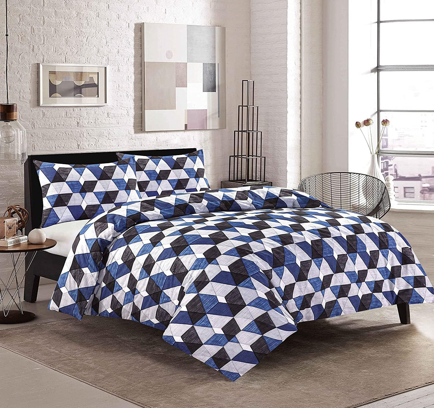 Casper Printed Easy Care Duvet Cover Set – Soft Touch Quilt Cover Bedding | Night Zone