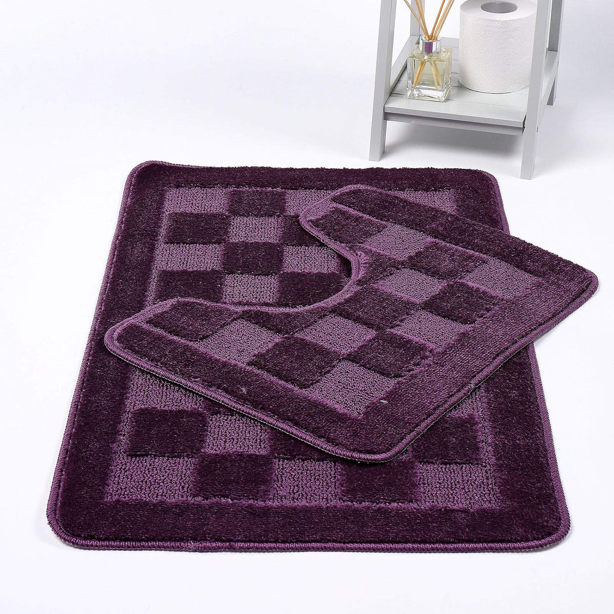 Square Bath Mat – Soft Absorbent Non Slip Bathroom Rug | Night Zone