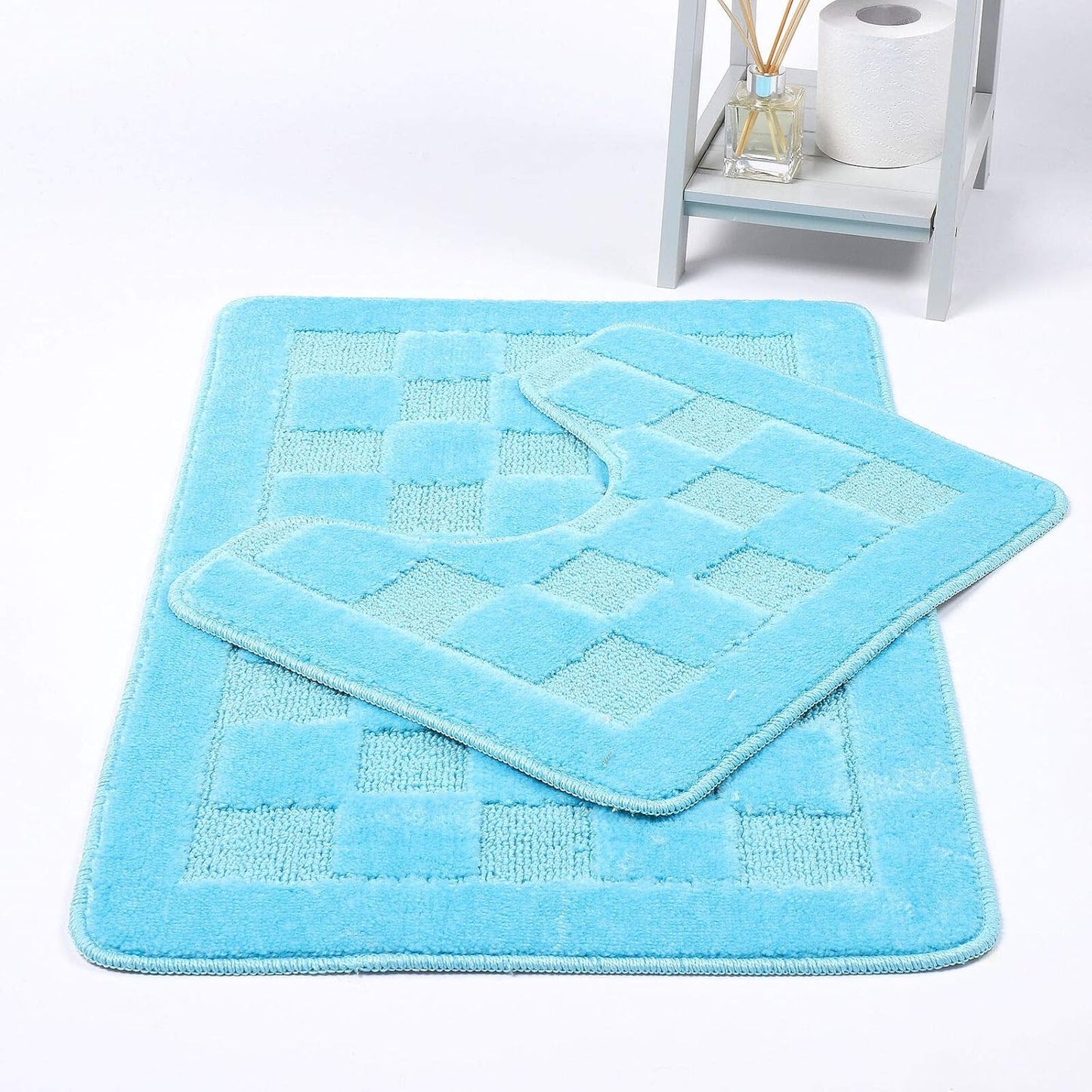 Square Bath Mat – Soft Absorbent Non Slip Bathroom Rug | Night Zone