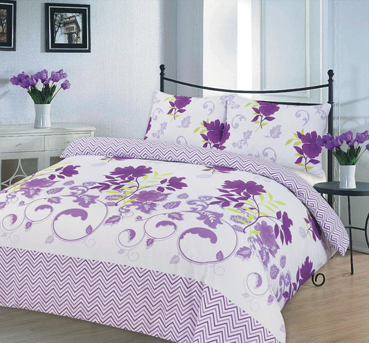 Bethany Printed Polycotton Duvet Cover Set – Soft Easy Care Bedding | Night Zone