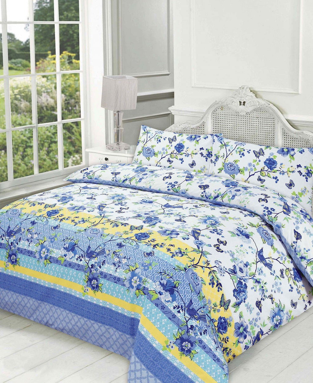 Blossom Printed Polycotton Duvet Cover Set – Soft Easy Care Bedding | Night Zone