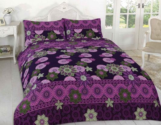 Willow Printed Polycotton Duvet Cover Set – Soft Easy Care Bedding | Night Zone