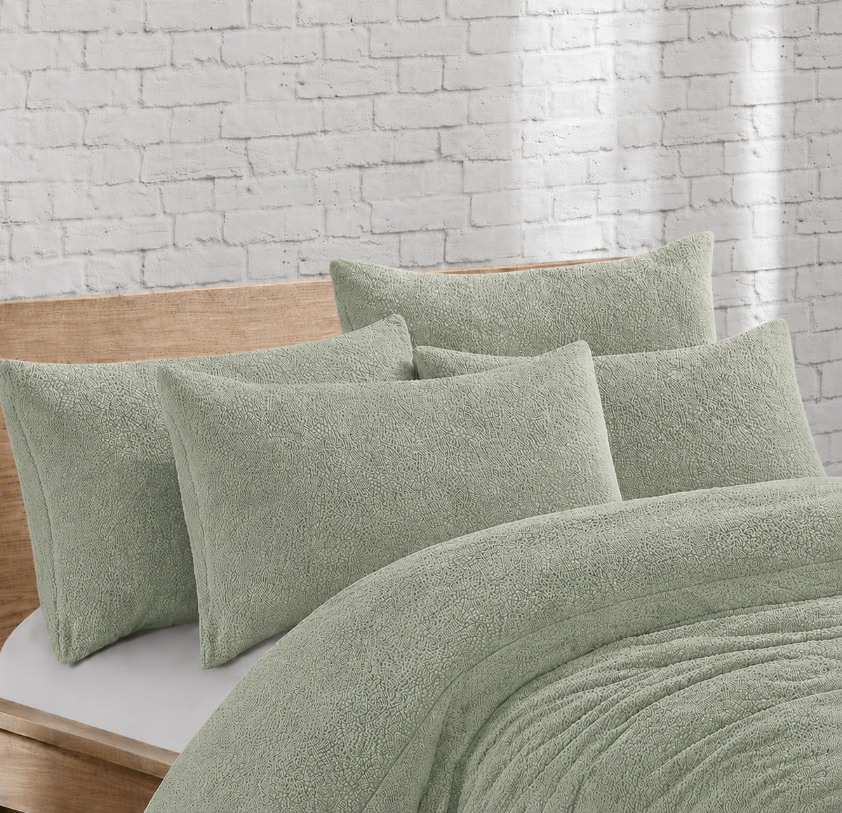 Teddy Bear Fleece Pillowcases Pair – Soft Warm Plush Bedding | Night Zone