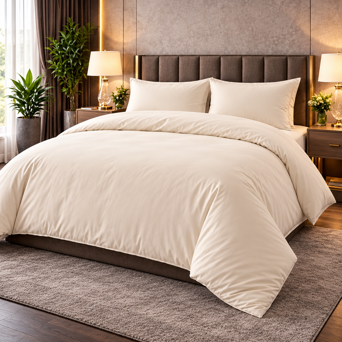 400 Thread Count 100% Egyptian Cotton Duvet Cover Set – Hotel Collection Luxury Bedding | Night Zone