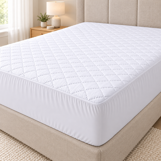 Microfibre Quilted Waterproof Mattress Protector 40cm Deep