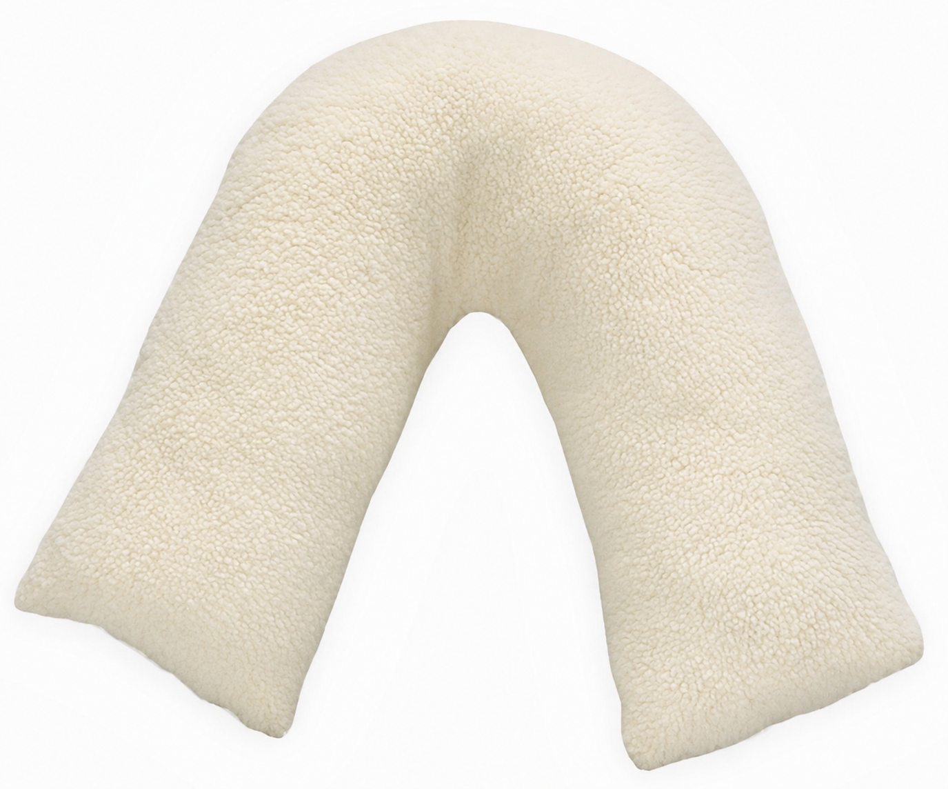 Teddy Bear Fleece V Shaped Pillow with Case or V Pillowcase Only – Soft Support Cushion | Night Zone