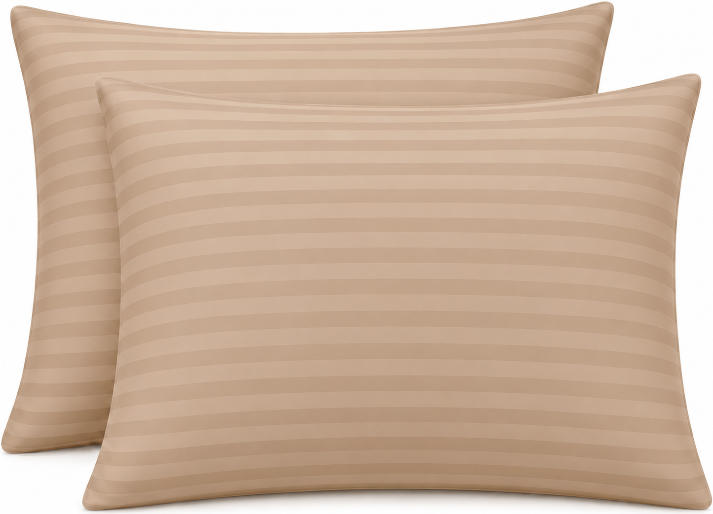 250 Thread Count Stripe Pillowcase Set – 100% Cotton Hotel Quality Bedding | Night Zone