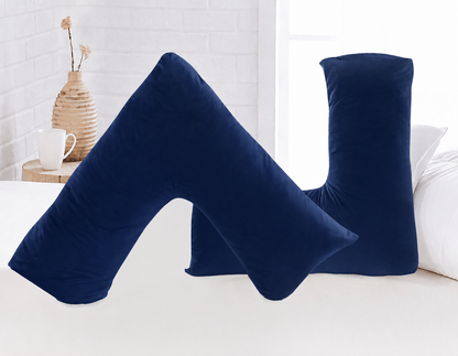 Microfibre V Pillow with Cover or V Pillow Cover Only – Ultra Soft Breathable & Wrinkle-Resistant Support Pillow | Night Zone