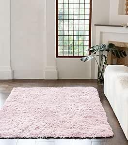 Cuddle Fluffy Shaggy Rug – Soft Long Pile Non-Slip Bedroom Carpet | Night Zone