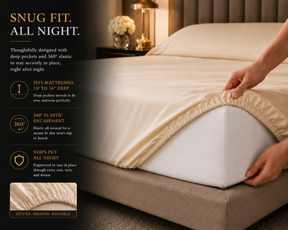 400 Thread Count 100% Egyptian Cotton Fitted Sheet – Hotel Quality Bedding | Night Zone