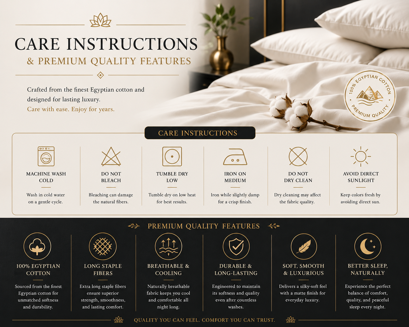 400 Thread Count 100% Egyptian Cotton Fitted Sheet – Hotel Quality Bedding | Night Zone