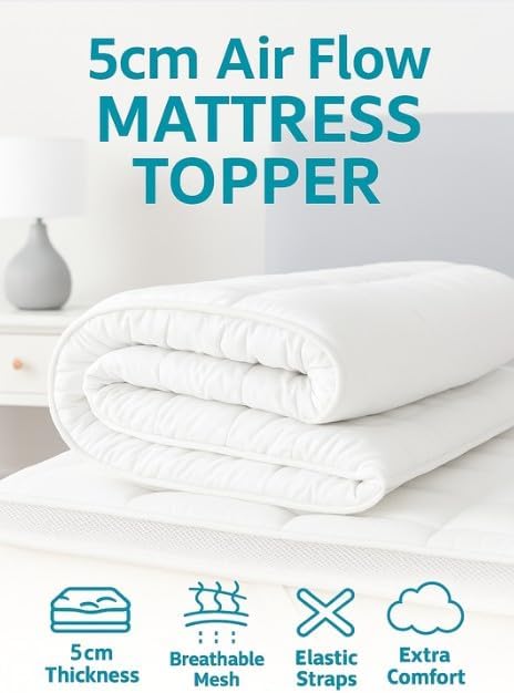 Air Flow Mattress Topper 5cm – Hotel Quality Extra Comfort Bedding | Night Zone