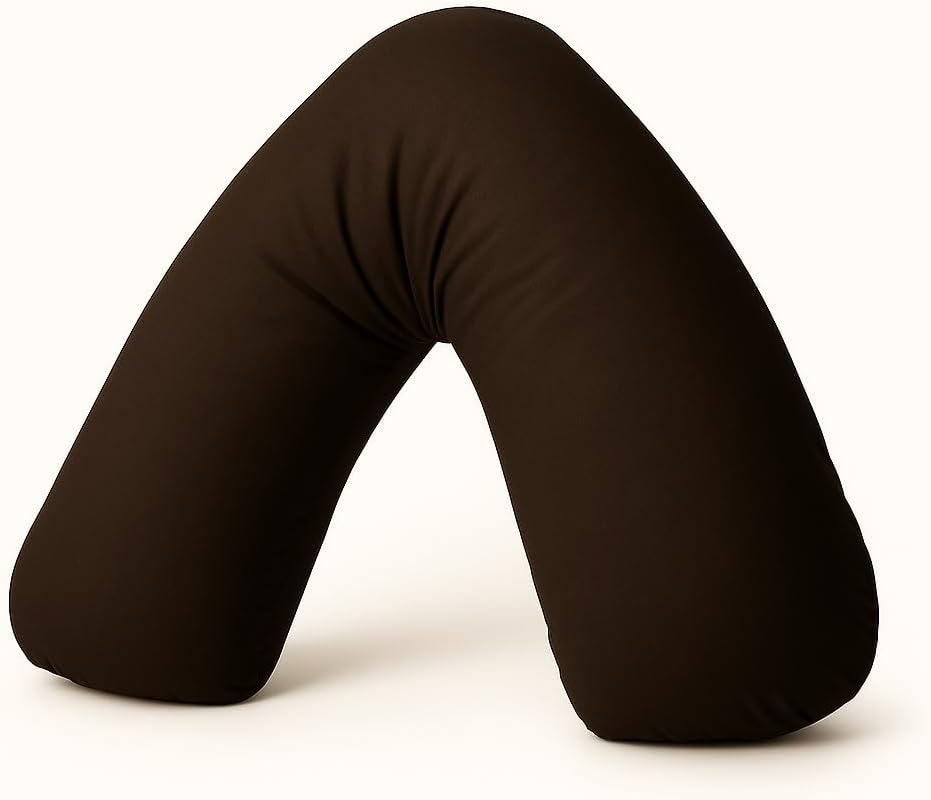 Easy Care Polycotton Orthopaedic V Shaped Pillow with Case or V Pillowcase Only | Night Zone