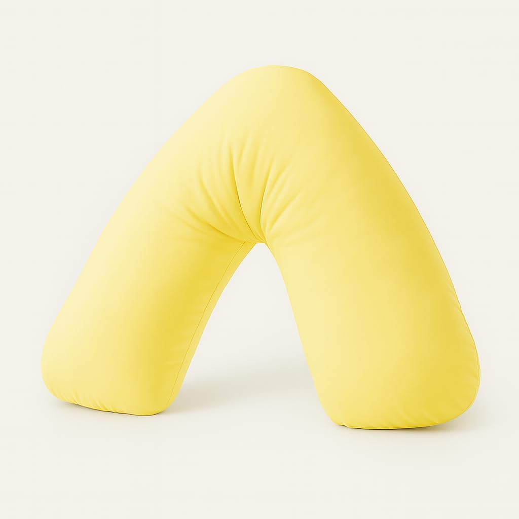 Easy Care Polycotton Orthopaedic V Shaped Pillow with Case or V Pillowcase Only | Night Zone