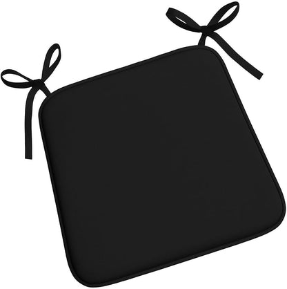 Multicolour Square Chair Seat Pads 38x38cm – 3cm Thick Cushions with Ties | Night Zone