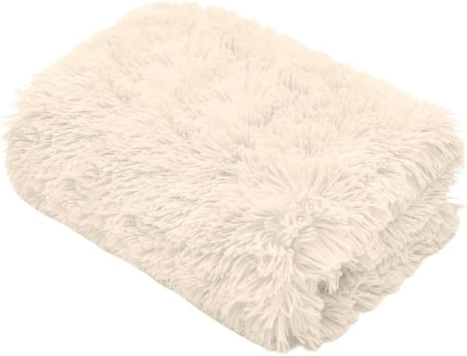 Soft & Snug Faux Fur Throw Blanket with Reversible Sherpa Teddy Fleece | Night Zone