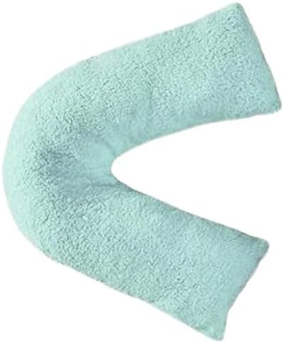 Teddy Bear Fleece V Shaped Pillow with Case or V Pillowcase Only – Soft Support Cushion | Night Zone