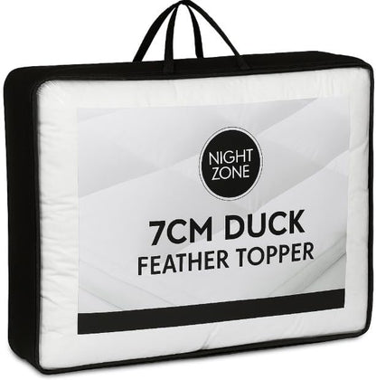 Duck Feather Mattress Topper 7cm – Luxury Hotel Quality Comfort | Night Zone