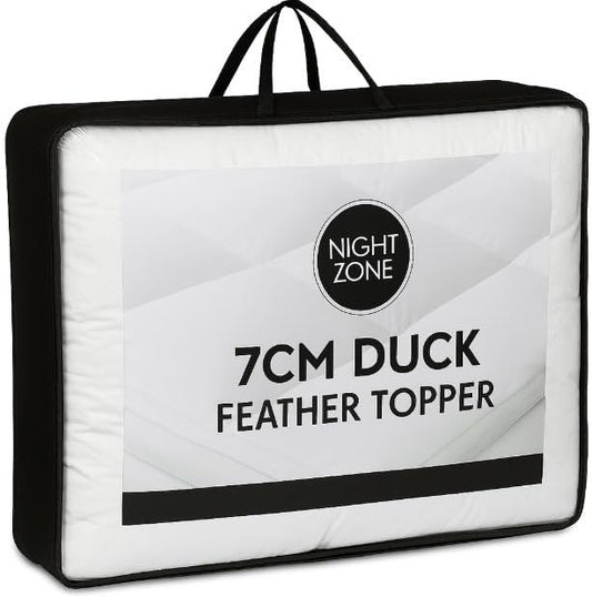 Duck Feather Mattress Topper 7cm – Luxury Hotel Quality Comfort | Night Zone