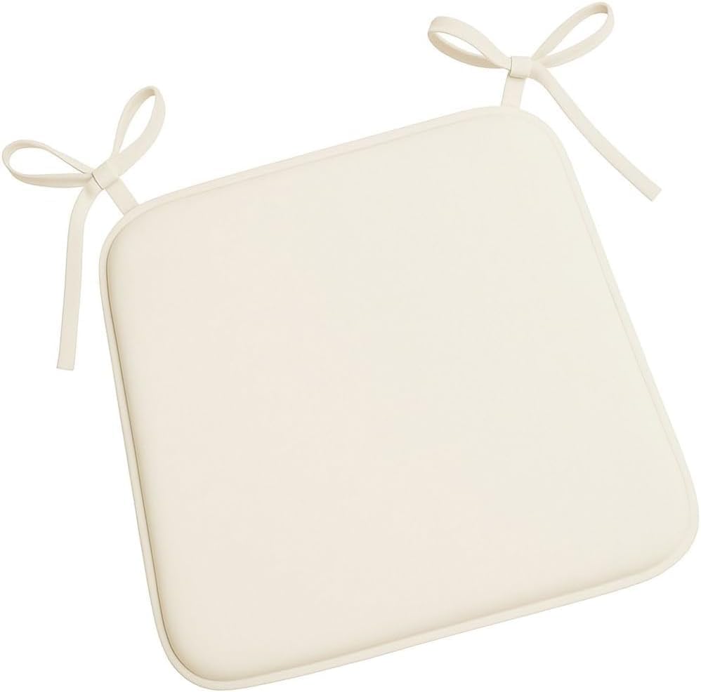 Multicolour Square Chair Seat Pads 38x38cm – 3cm Thick Cushions with Ties | Night Zone