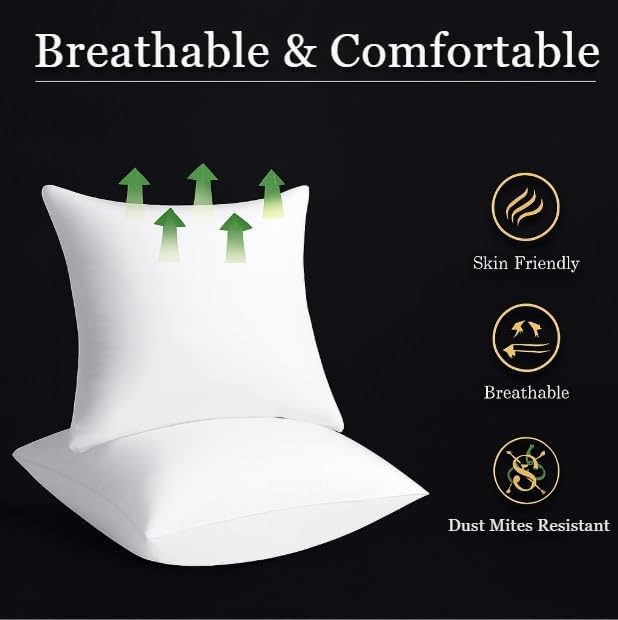 Cushion Inner Pads Pack of 4 – Square Cushion Inserts & Fillers | Night Zone