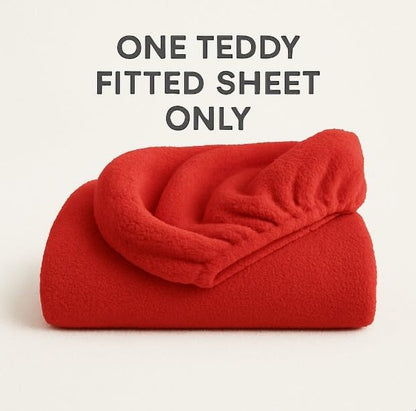 Teddy Fleece Fitted Sheet 30cm Deep – Extra Deep Teddy Bear Bedding | Night Zone