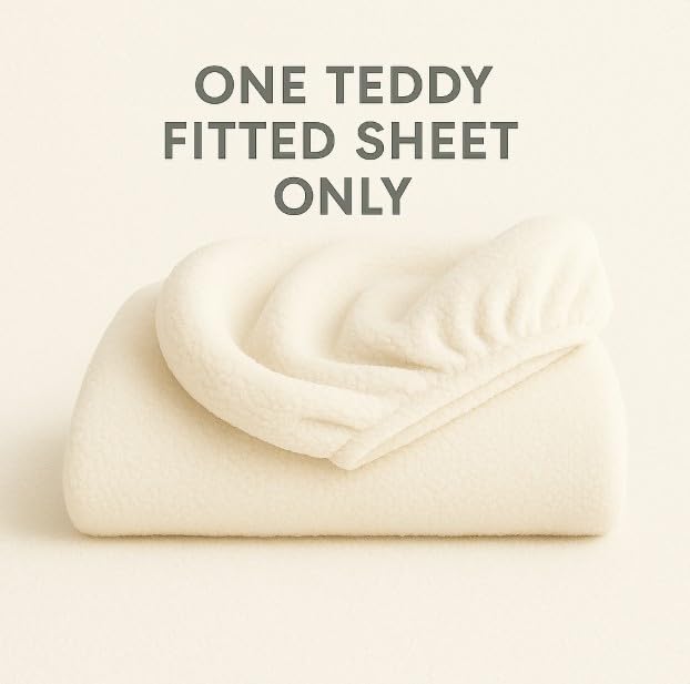 Teddy Fleece Fitted Sheet 30cm Deep – Extra Deep Teddy Bear Bedding | Night Zone