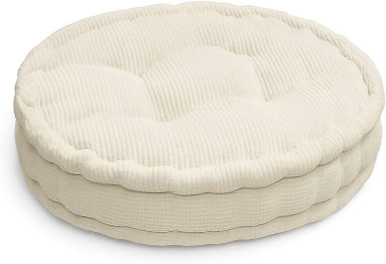 Round Fleece Booster Seat Pad 10cm Thick – Soft Chair Cushion for Extra Comfort | Night Zone