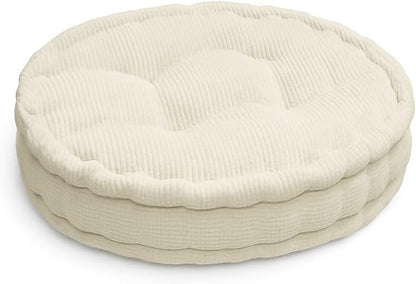 Round Fleece Booster Seat Pad 10cm Thick – Soft Chair Cushion for Extra Comfort | Night Zone