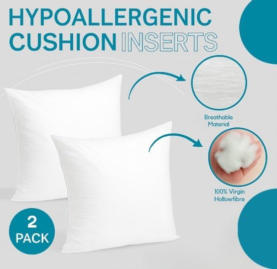 Cushion Inner Pads Pack of 2 – Square Cushion Insert Fillers | Night Zone