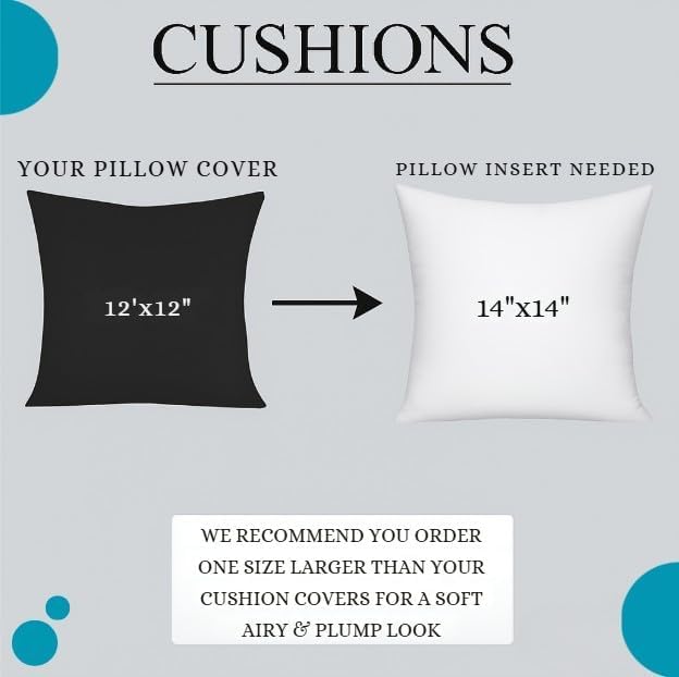 Cushion Inner Pads Pack of 2 – Square Cushion Insert Fillers | Night Zone