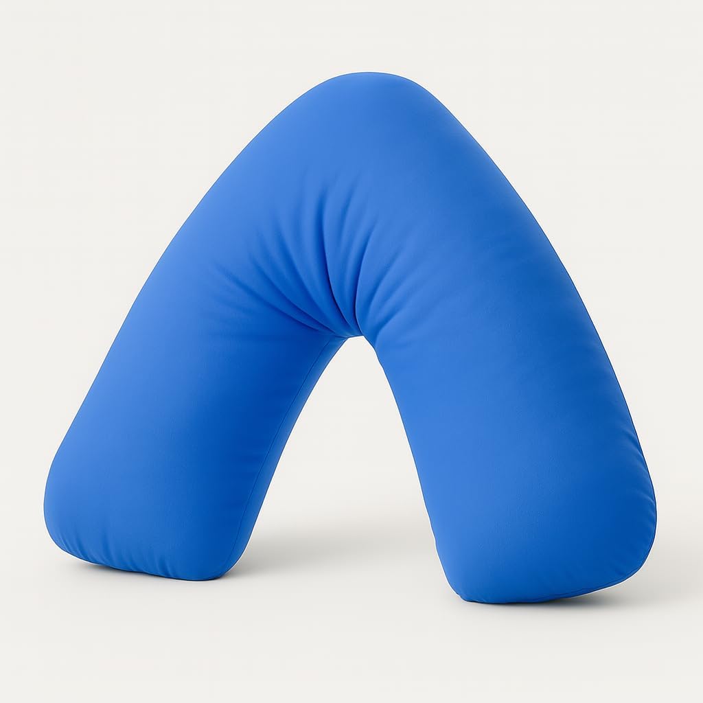 Easy Care Polycotton Orthopaedic V Shaped Pillow with Case or V Pillowcase Only | Night Zone