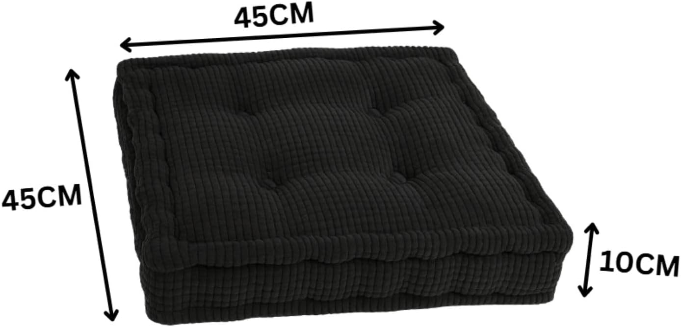 Square Fleece Booster Seat Pad 10cm Thick – Soft Chair Cushion for Extra Comfort | Night Zone