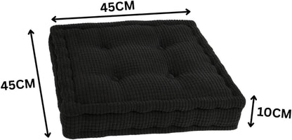 Square Fleece Booster Seat Pad 10cm Thick – Soft Chair Cushion for Extra Comfort | Night Zone