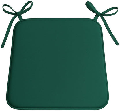 Multicolour Square Chair Seat Pads 38x38cm – 3cm Thick Cushions with Ties | Night Zone