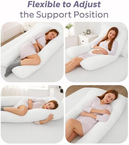 U Shape Body Pillow 12ft & 9ft – Pregnancy & Full Body Support Pillow | Night Zone