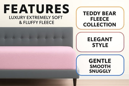 Teddy Fleece Fitted Sheet 30cm Deep – Extra Deep Teddy Bear Bedding | Night Zone