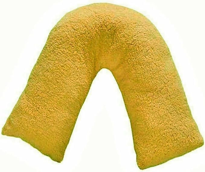 Teddy Bear Fleece V Shaped Pillow with Case or V Pillowcase Only – Soft Support Cushion | Night Zone