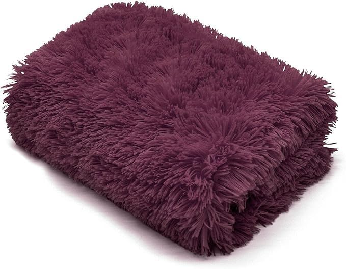 Soft & Snug Faux Fur Throw Blanket with Reversible Sherpa Teddy Fleece | Night Zone