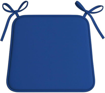Multicolour Square Chair Seat Pads 38x38cm – 3cm Thick Cushions with Ties | Night Zone