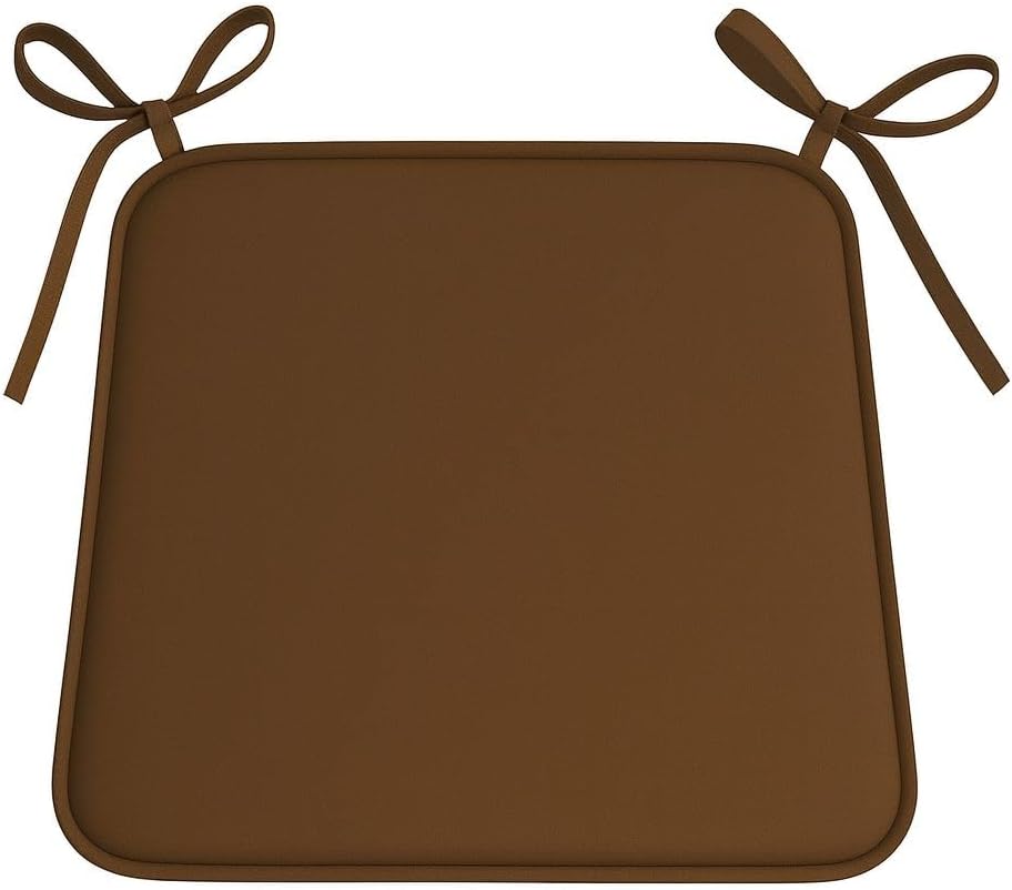 Multicolour Square Chair Seat Pads 38x38cm – 3cm Thick Cushions with Ties | Night Zone