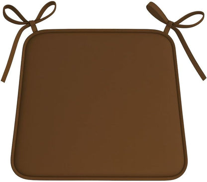Multicolour Square Chair Seat Pads 38x38cm – 3cm Thick Cushions with Ties | Night Zone