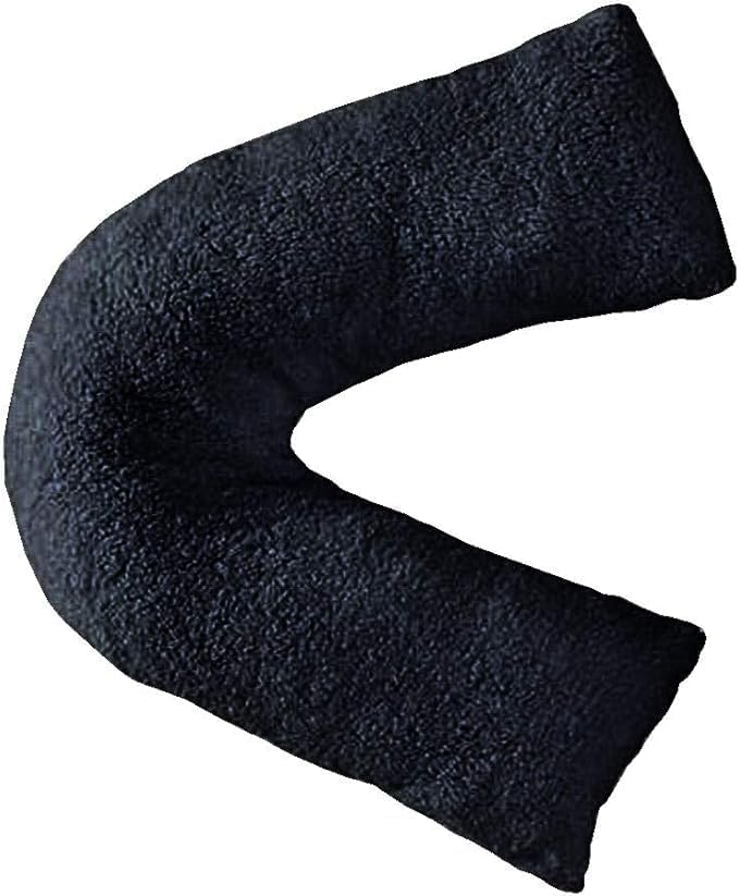 Teddy Bear Fleece V Shaped Pillow with Case or V Pillowcase Only – Soft Support Cushion | Night Zone