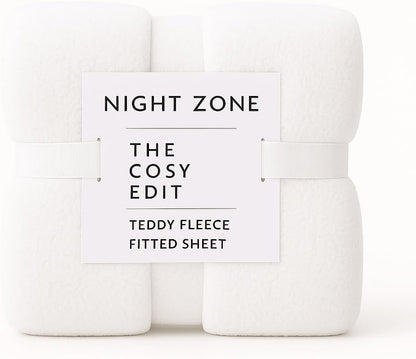 Teddy Fleece Fitted Sheet 30cm Deep – Extra Deep Teddy Bear Bedding | Night Zone